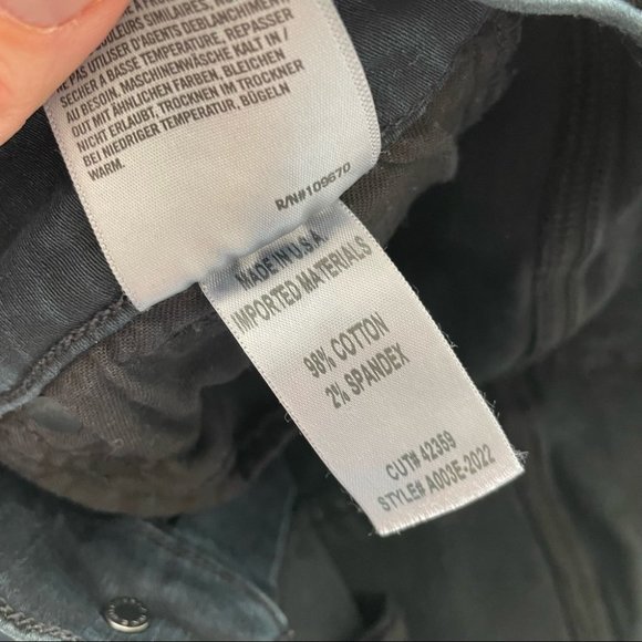 AGOLDE Black Jeans Womens 28 Skinny Distressed Sophie Hi Rise - Picture 6 of 7